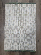 Recycled Cotton Rug 25x38 - Green Diamond